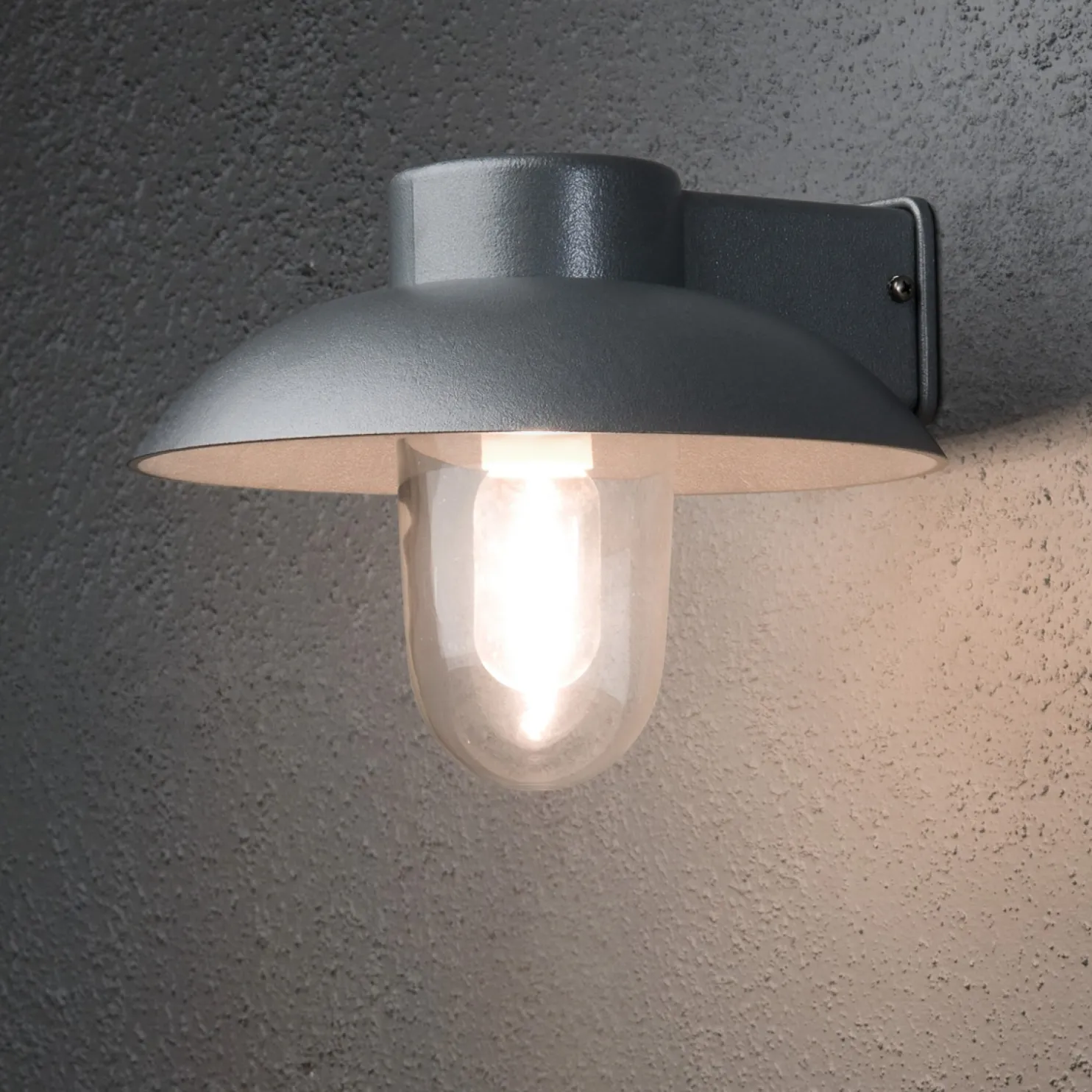 Seinävalaisin Konstsmide Mani 415-310 290x310x210 mm harmaa