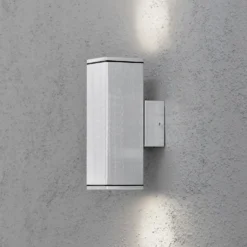 Seinävalaisin Konstsmide Monza 7907-310 65x100x200 mm ylös/alas alumiini