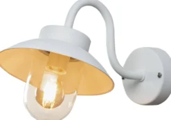 Seinävalaisin Konstsmide Vega Mini E27 valkoinen
