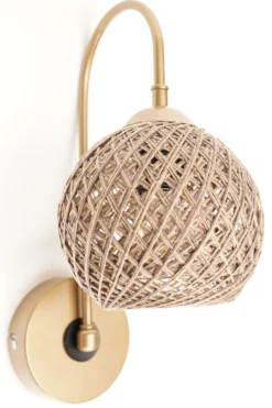 Seinävalaisin Linento Lighting Cocoon kulta/beige