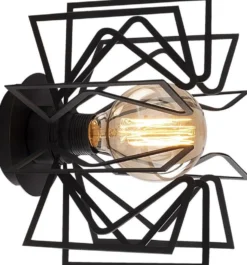 Seinävalaisin Linento Lighting Nemrut, Ø25cm, E27, musta