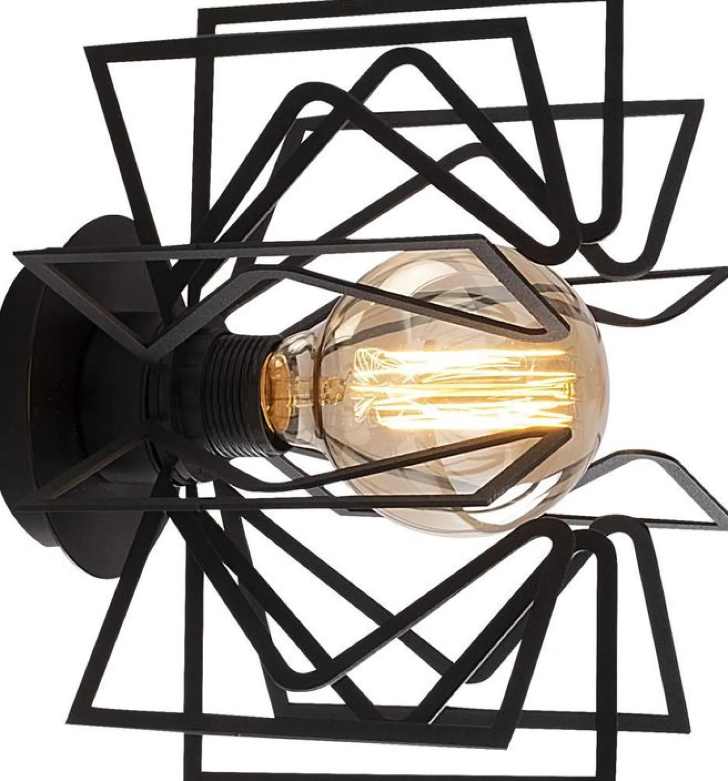 Seinävalaisin Linento Lighting Nemrut, Ø25cm, E27, musta