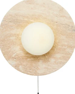 Seinävalaisin Linento Lighting Tor-Nun-B beige/valkoinen