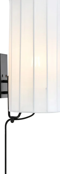 Seinävalaisin Markslöjd Hikari valkoinen/musta
