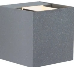 Seinävalaisin Paulmann Cybo LED IP65 80x80mm harmaa
