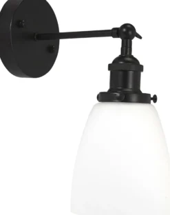 Seinävalaisin PR Home Kappa 300x140x250mm musta/opaali