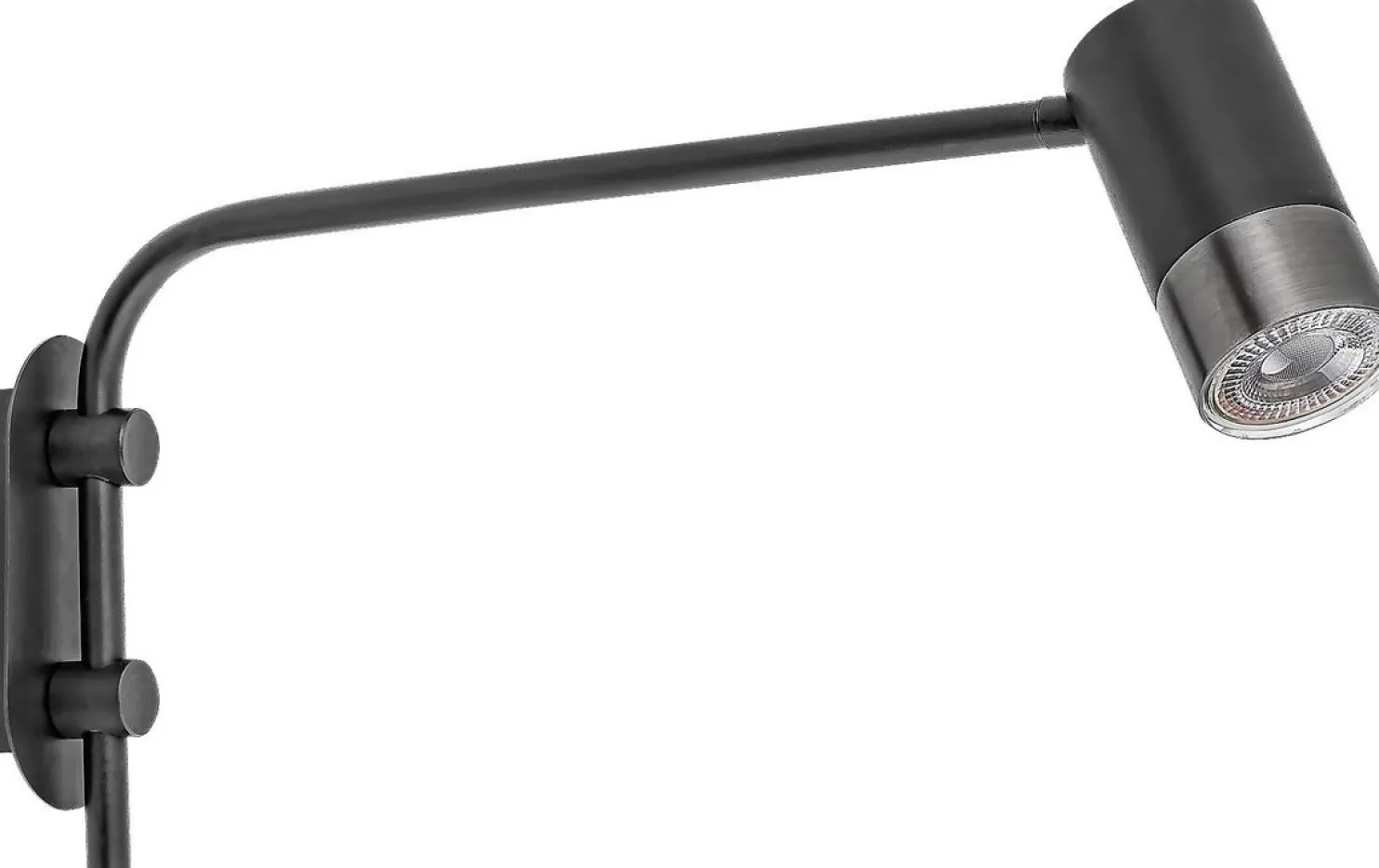 Seinävalaisin Rabalux Zircon 5W mattamusta