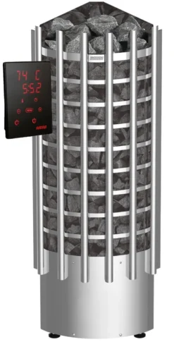 Sähkökiuas Harvia Glow Corner TRC70XE Steel 7 kW 6-10 m³ erillinen ohjaus
