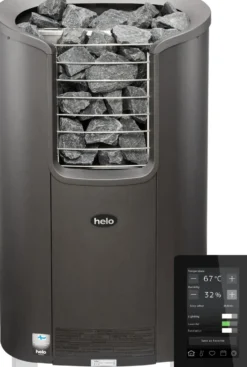 Sähkökiuas Helo Roxx 60 Elite WT 6 kW 5-10 m³ manuaalitäyttö erillinen ohjaus
