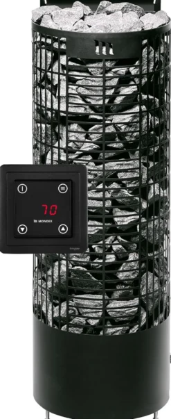 Sähkökiuas Mondex Kalla E2 WIFI 9 kW 8-14 m³ erillinen ohjaus eri värejä