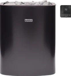 Sähkökiuas Narvi NC Electric Flow, erillinen ohjaus, eri vaihtoehtoja