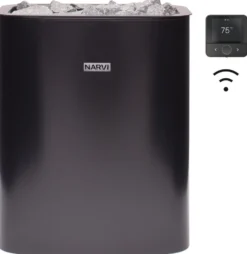 Sähkökiuas Narvi NC Electric Flow Wifi, erillinen ohjaus, eri vaihtoehtoja