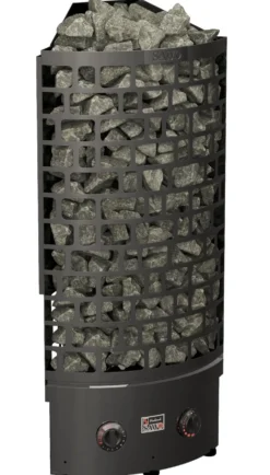 Sähkökiuas SAWO Aries Corner Black NB, 9kW, 8-14m³, kiinteä ohjaus