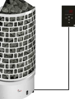 Sähkökiuas SAWO Aries Corner Ni2 9 kW 8-14 m³ erillinen ohjaus