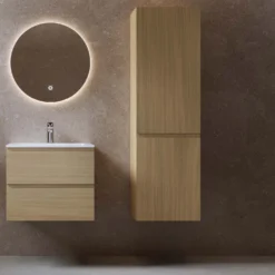 Sivukaappi Bathlife Eufori, 450x1500x350mm, vaalea tammi
