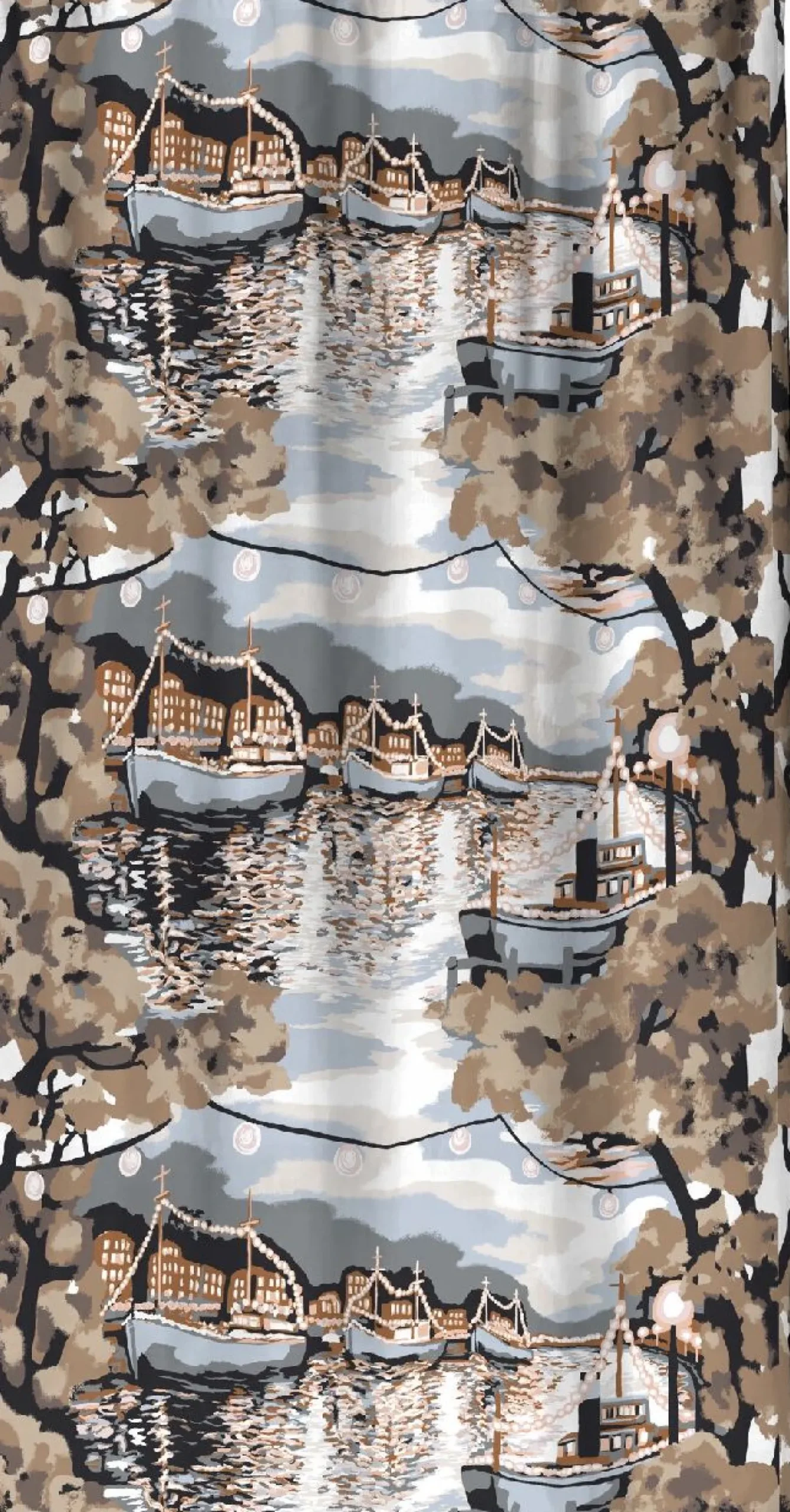 Sivuverho Vallila Ilta, 140x250cm