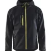 Softshell-takki Blåkläder 4949 musta/keltainen