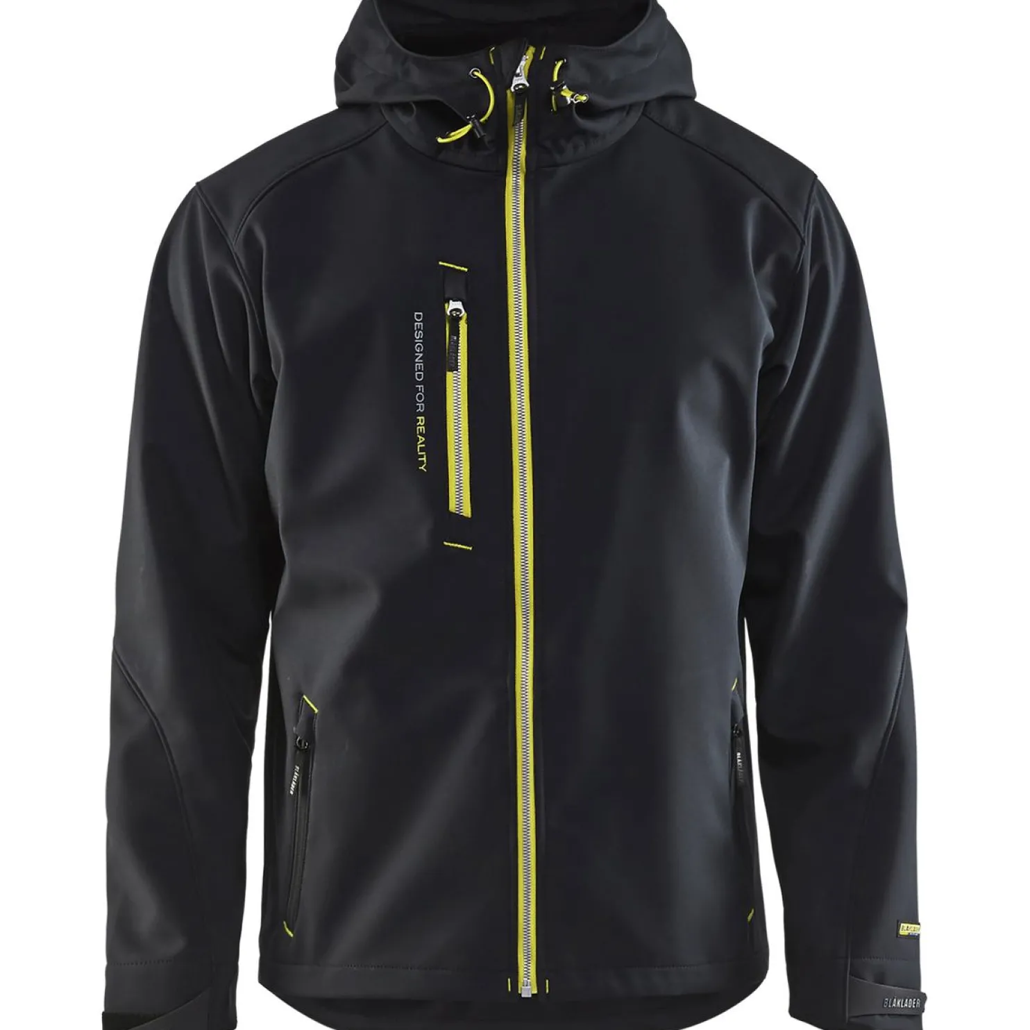 Softshell-takki Blåkläder 4949 musta/keltainen
