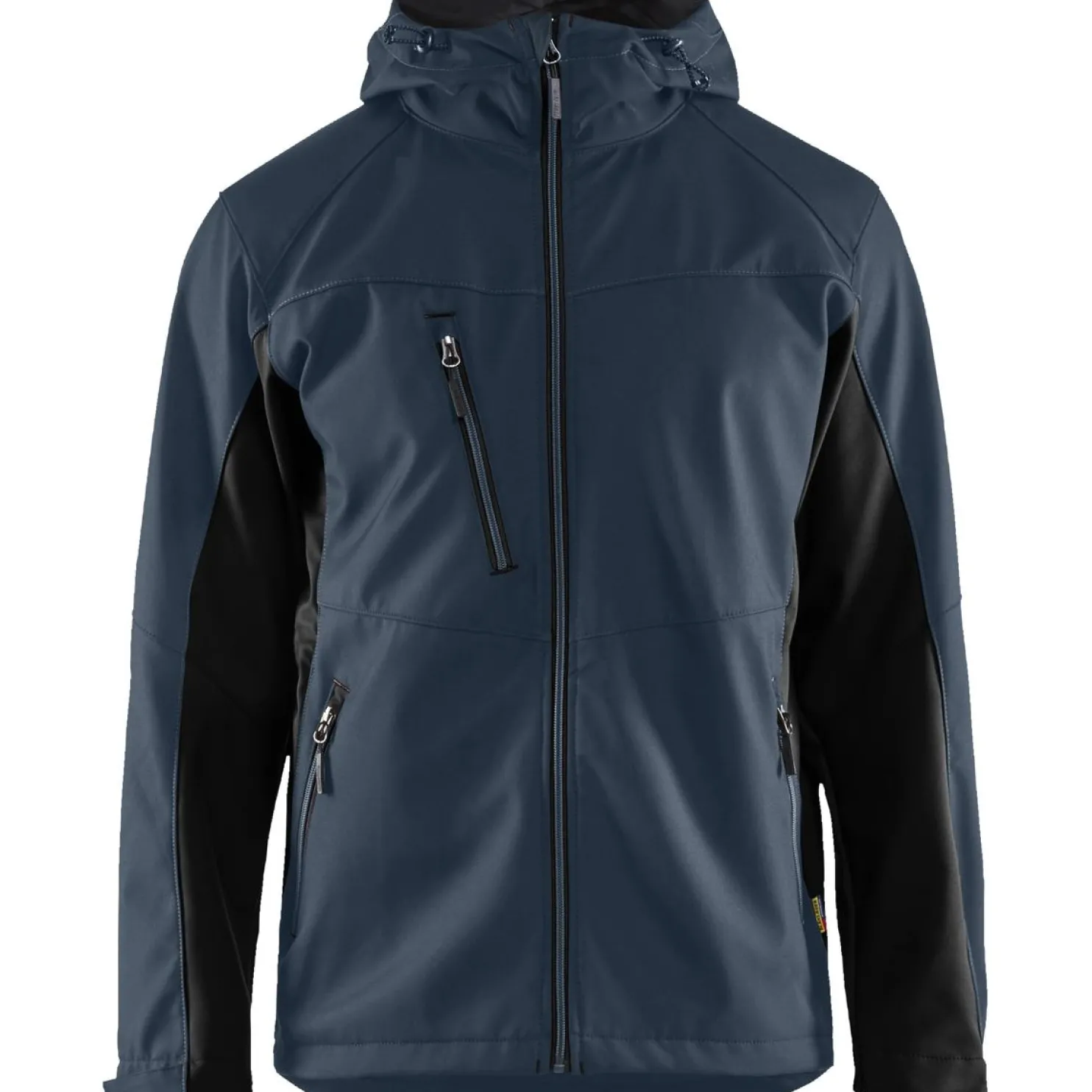 Softshell-takki Blåkläder 4753 Unite hupulla tummansininen/musta