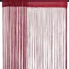 String-verhot 2 kpl 100x250 cm viininpunainen