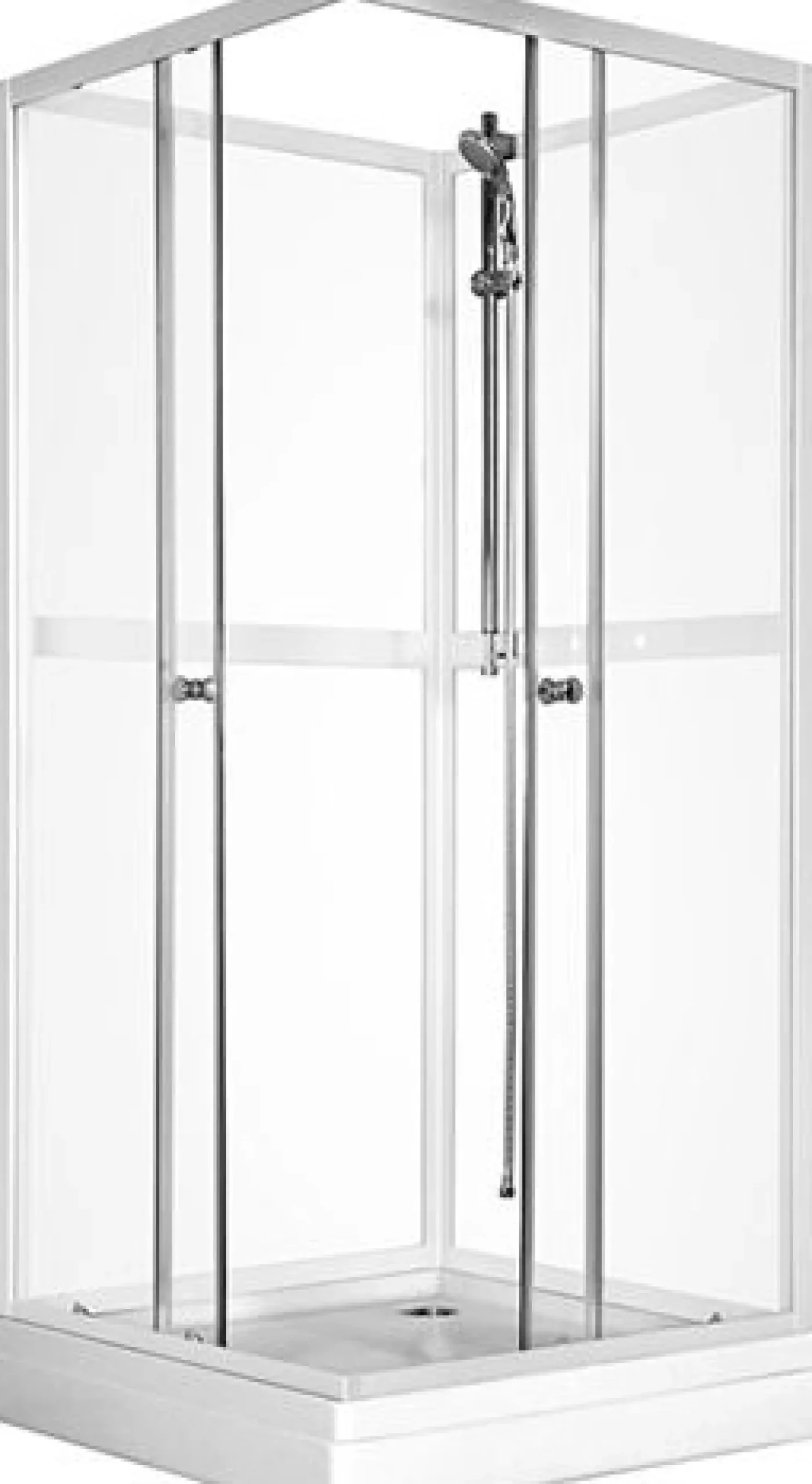 Suihkukaappi Sunwind Aurora Square 90x90x195cm