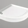 Suihkukulman allas Interia S0029-SET kivimassa 100x100cm valkoinen