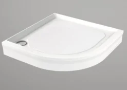 Suihkukulman allas Interia S0029-SET kivimassa 100x100cm valkoinen