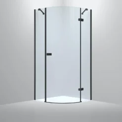 Suihkunurkka Bathlife Diskret eri kokoja oikea musta
