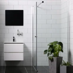Suihkunurkka Bathlife Mångsidig Vital seinä + ovi, eri kokoja
