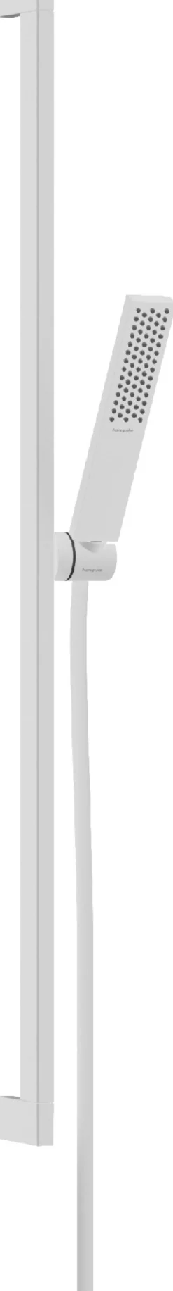 Suihkusetti Hansgrohe Pulsify E 100 1jet Ecosmart+, 90 cm tanko, matta valkoinen