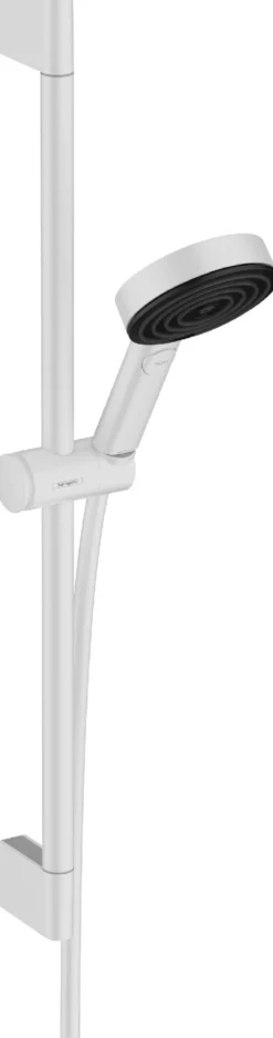 Suihkusetti Hansgrohe Pulsify Select S 105 3jet Relaxation Ecosmart, 65 cm suihkutanko, mattavalkoinen