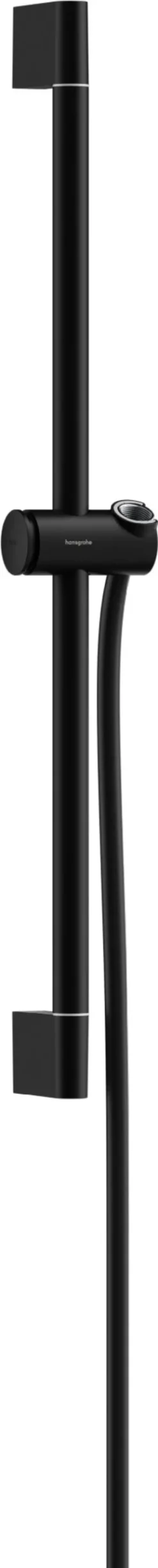 Suihkutanko Hansgrohe Unica Pulsify S, 65 cm, liu'ulla ja Isiflex-suihkuletkulla 160 cm, mattamusta