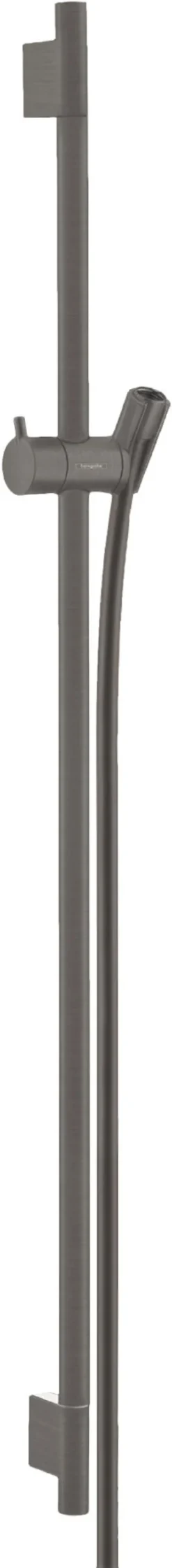 Suihkutanko Hansgrohe Unica S Puro, 90 cm, suihkuletkulla, harjattu musta kromi