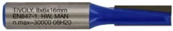 Suorajyrsin Tivoly, 8x8mm