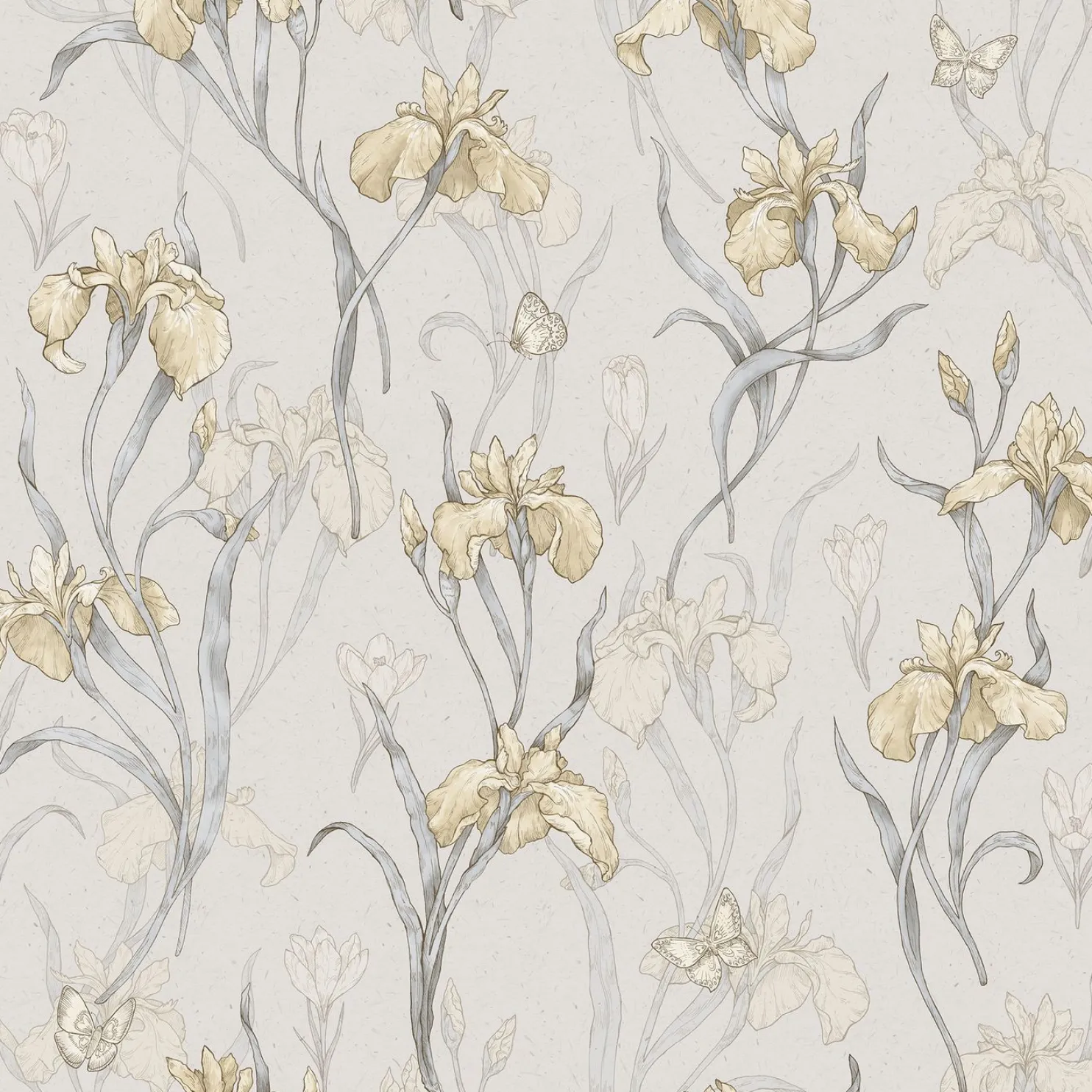 Tapetti Sandberg Iris, non-woven, romanttinen