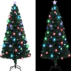 Tekojoulukuusi jalustalla, LED, 180cm, 220 oksaa