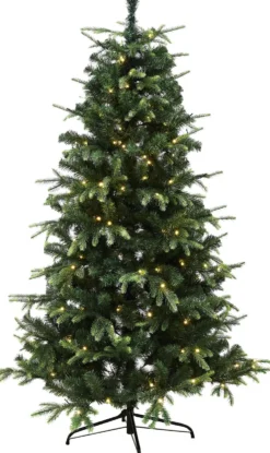 Tekojoulukuusi Nordic Winter Viga 140cm PE/PVC LED-valoilla