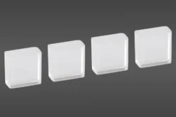 Telinejalat Elfa Classic 20x10x20 mm 4 kpl läpikuultava