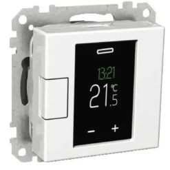 Termostaatti Schneider Electric WTH16 16A USE IP20 VALviikko-ohjelmoitava valkoinen Exxact