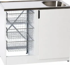 Tiskipöytä allaskaapilla Nimo TB 1000, 1 ovi, 900x1000x600 mm