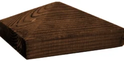 Tolpanhattu Pyramidi K38R 107x107x50 mm ruskea 90 mm tolpalle