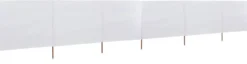 Tuulensuojakangas 6 paneelilla 800 x 80 cm valkoinen
