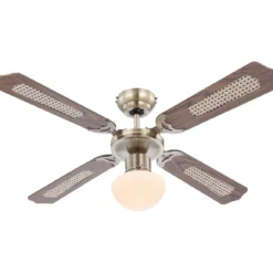 Tuuletinvalaisin Globo Champion Ø106,6cm 60W messinki
