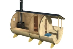 Tynnyrisauna Tene Lahti 8m², valmiiksi rakennettu