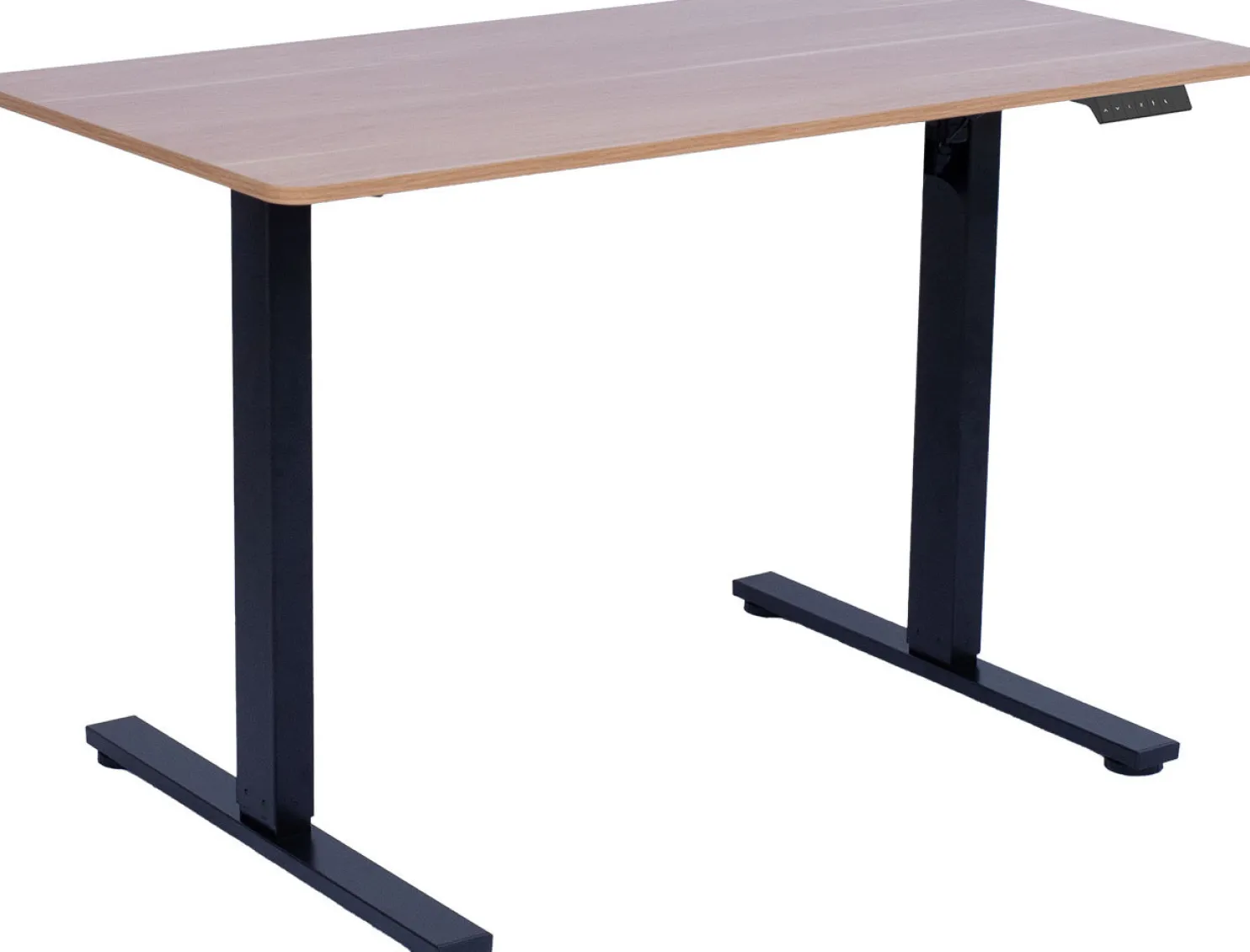 Työpöytä Home4You ERGO FIT 1 moottorilla 120x60xK71,5-116 cm, tammi/musta