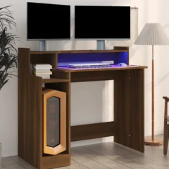 Työpöytä LED-valoilla 97x45x90cm, eri värejä