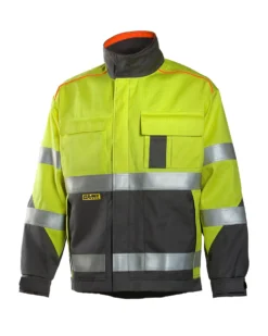 Työtakki Dimex 6000 huomioväri harmaa/keltainen