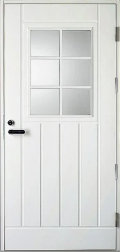 Ulko-ovi Kaskipuu UOL1 Thermo 9-10x21 karmi 115 mm valkoinen