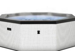 Ulkoporeallas Wave Spa Como, 6 hlöä, 90 suutinta, WiFi, kahdeksankulmainen, koottava, valkoinen