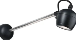 Ulkoseinävalaisin Paulmann Kikolo, IP65, 90mm, 3000K, antrasiitti